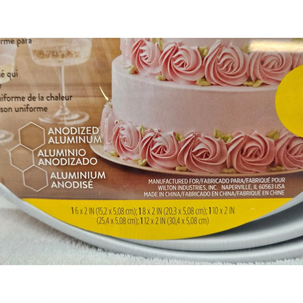 Wilton Performance Pans Aluminum 4-pc Round Cake Pan Set 6